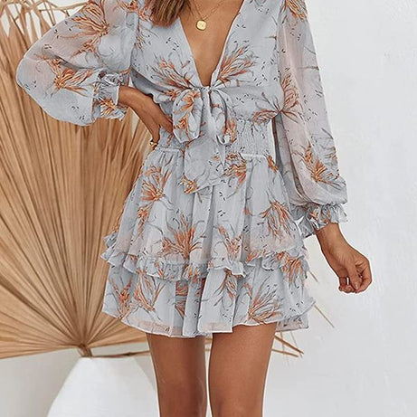 Robe imprimée en mousseline simply