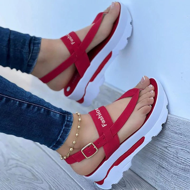 Plateau-Keilsandalen für Damen – Choxy