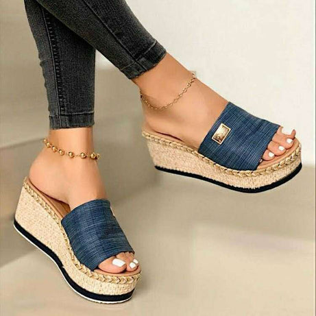 Plateausandalen mit Keilabsatz für Damen - Espada