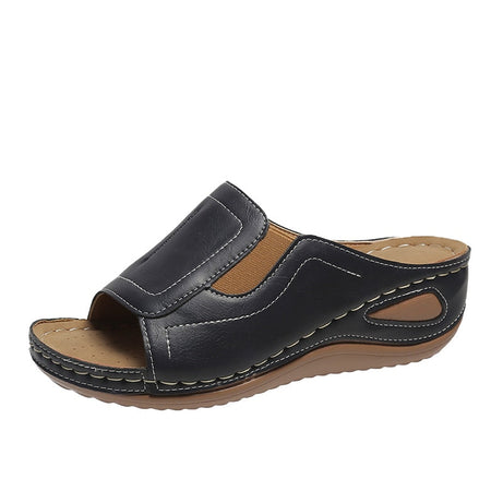 Strand-Walking-Keilsandalen für Damen – Saphir