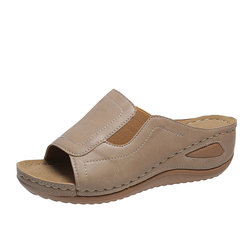 Strand-Walking-Keilsandalen für Damen – Saphir