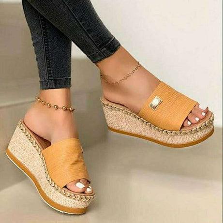 Plateausandalen mit Keilabsatz für Damen - Espada