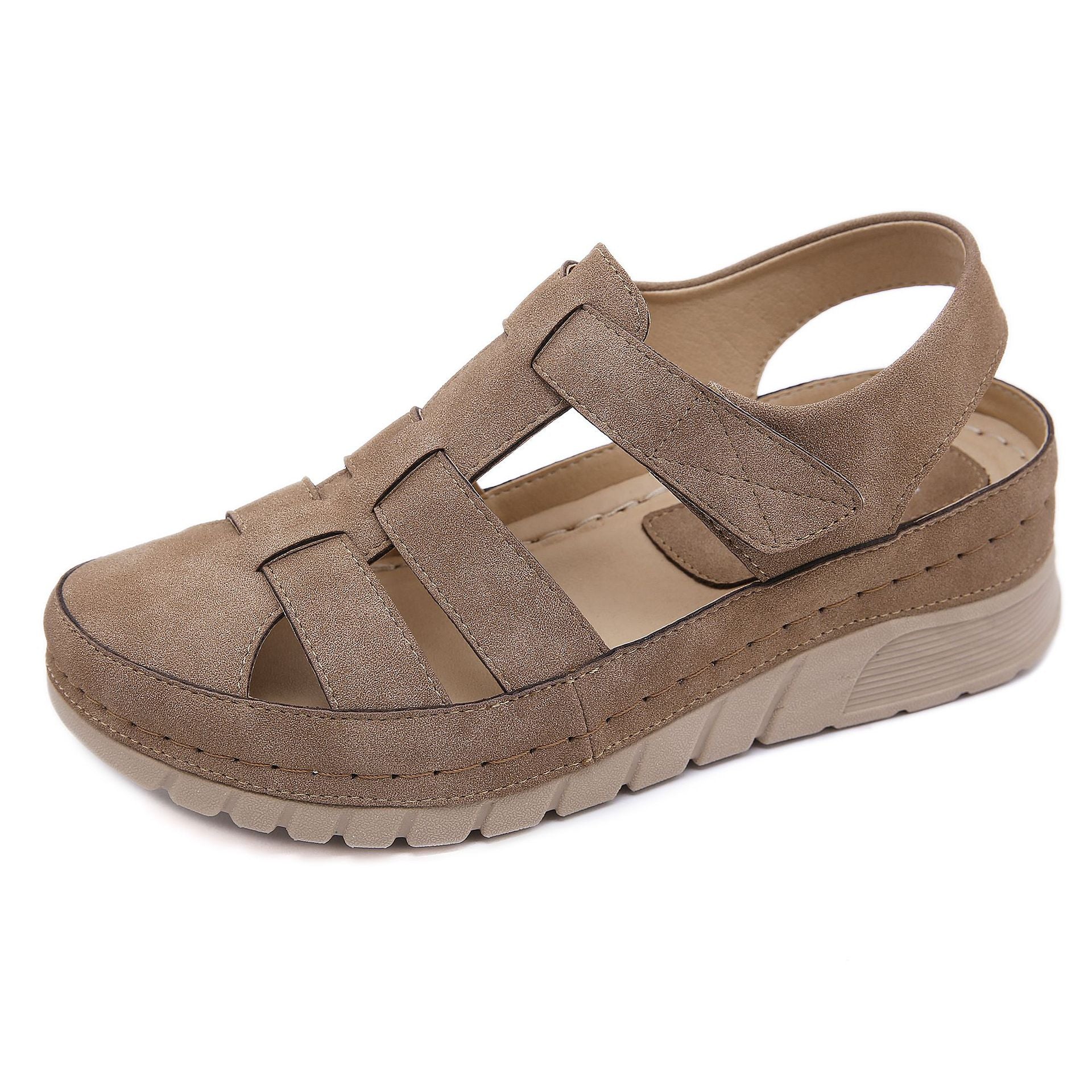 Damen-Sandalen mit optischem Keilabsatz - Wedge