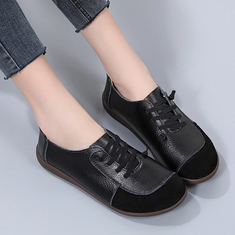 Chaussures orthopédiques à enfiler en cuir
