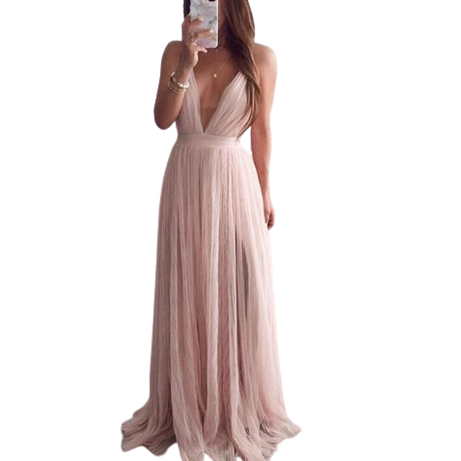 Robe Longue Effet Voile