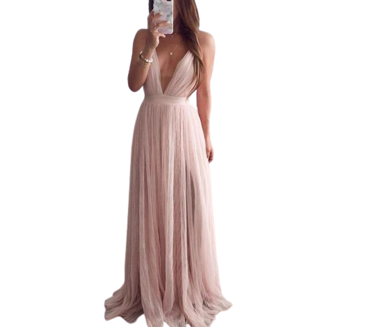 Robe Longue Effet Voile