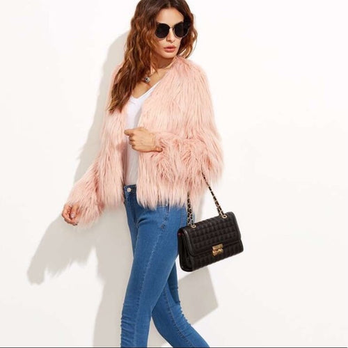 Manteau en fausse fourrure femme - MODACHIC
