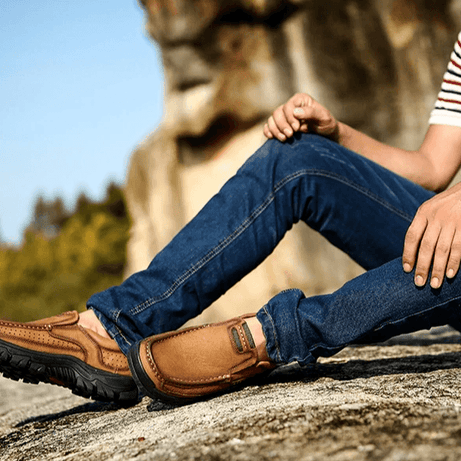 Mocassins Orthopédiques avec semelles de soutien.