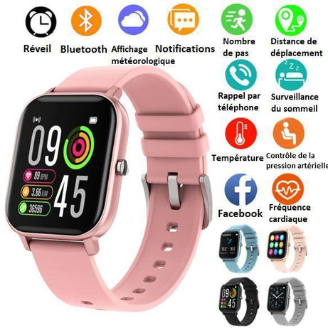 Montre connectée intelligente – WATCHLINE - Rose