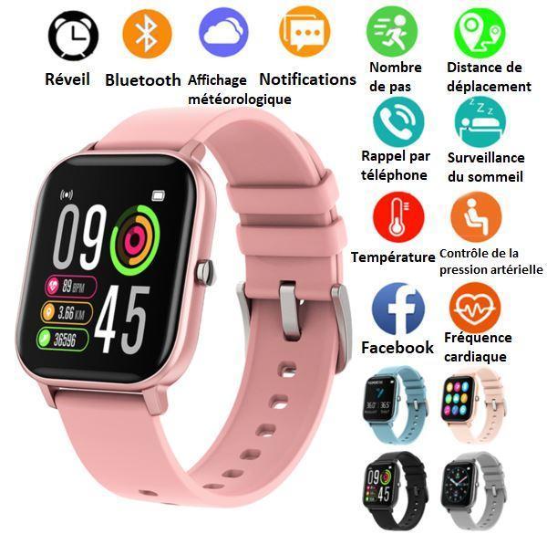 Montre connectée intelligente – WATCHLINE - Rose