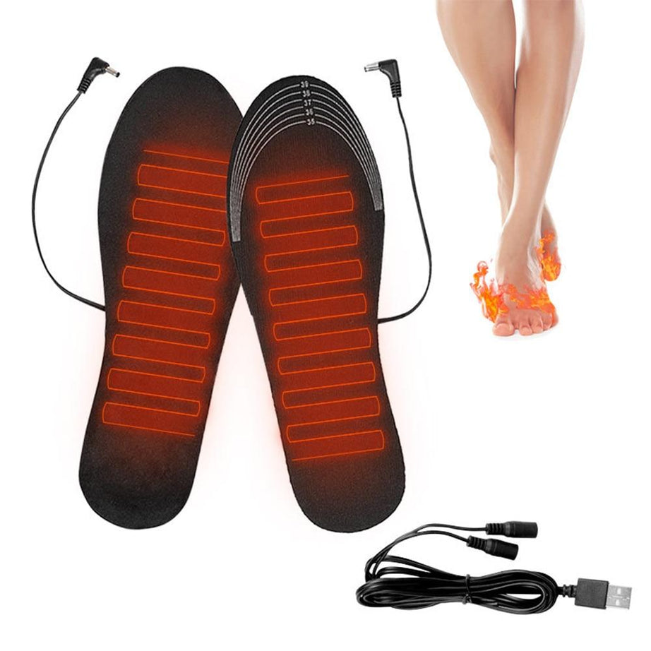 Semelles chauffantes USB.